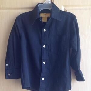 STEVE HARVEY brand black shirt WITH cuff links